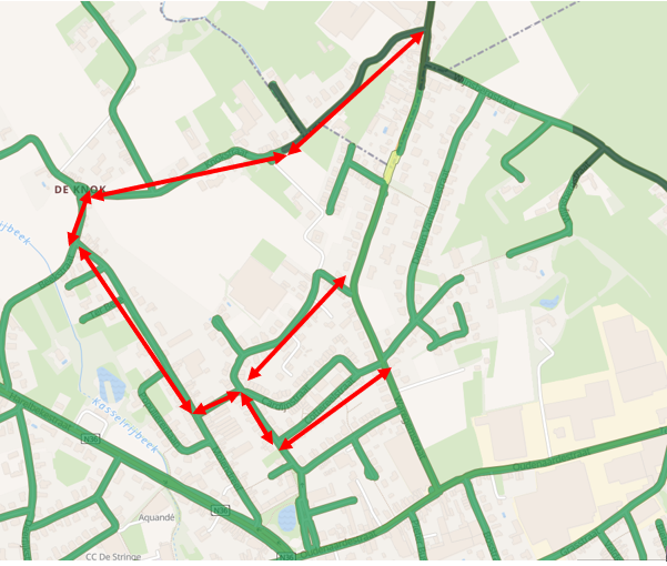 waregemstraat plan fietsers omleiding